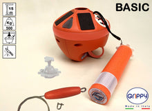 Lade das Bild in den Galerie-Viewer, Ankerboje GRIPPY Modell "basic" mit Relingshalter und mit Edelstahlseilverlängerung